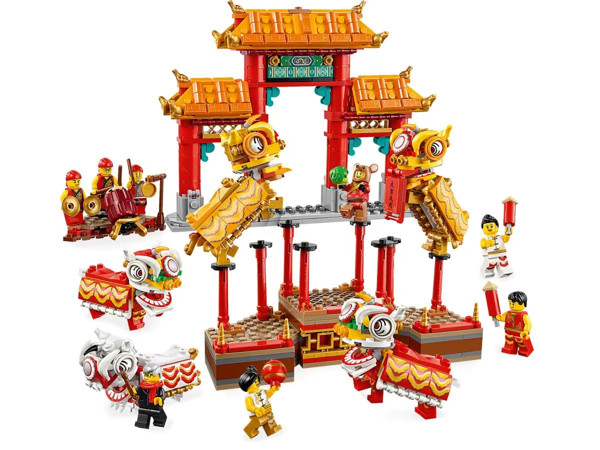 Foto 4 pulgar | Bloque De Construcción De Juguete Lego Lion Dance Limited Edition 80104 - Venta Internacional.