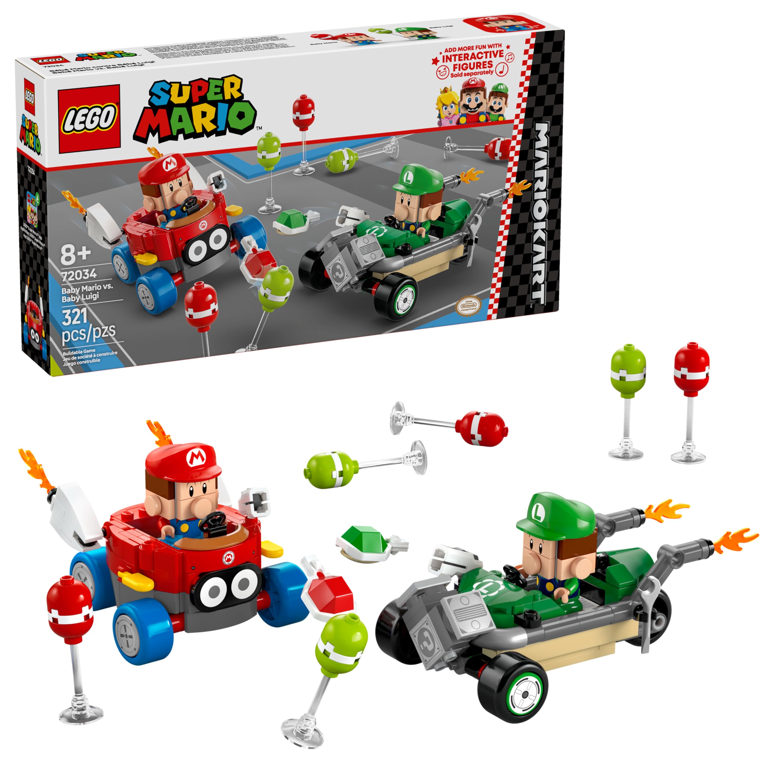 Set De Construcción De Juguetes Lego Super Mario Mario Kart 72034 Kids 8+ - Venta Internacional.
