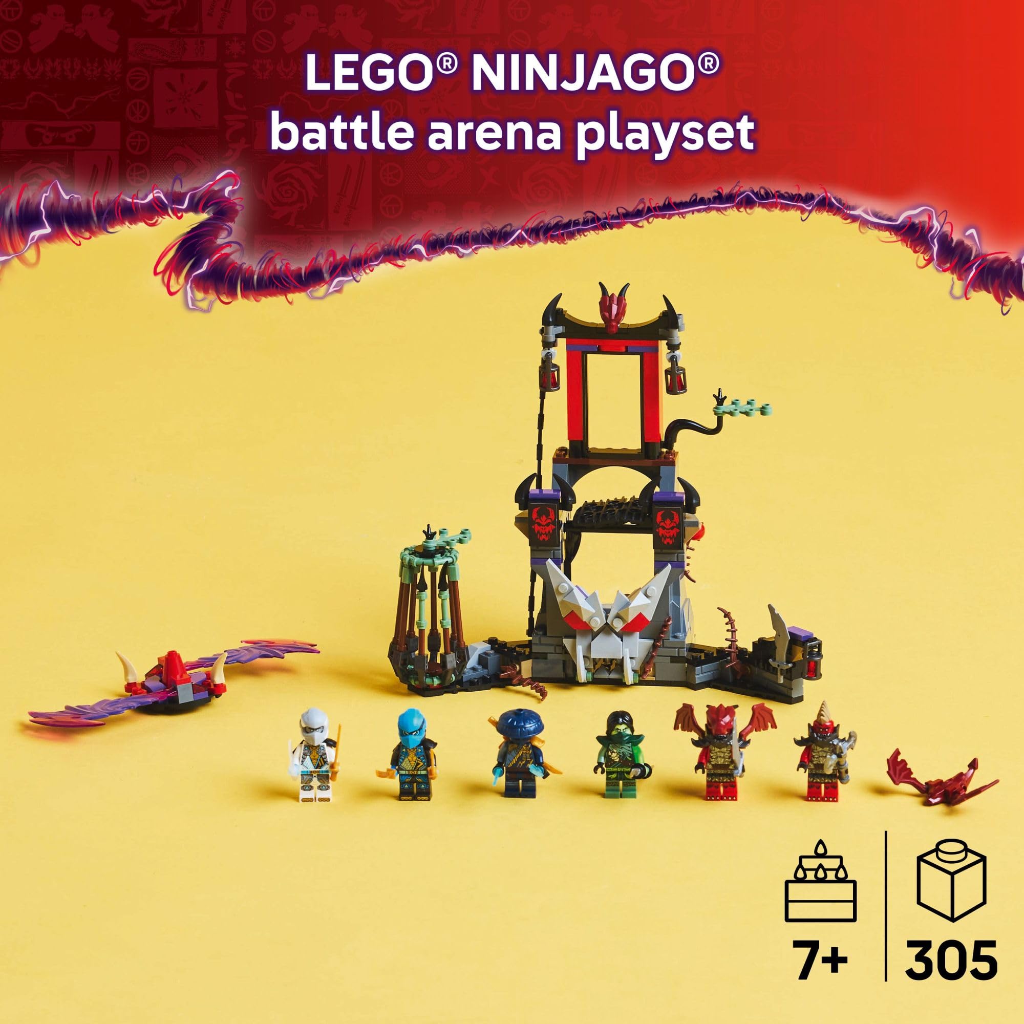 Foto 3 pulgar | Set De Construcción De Juguetes Lego Ninjago Dragonian Storm Village 71841 - Venta Internacional.