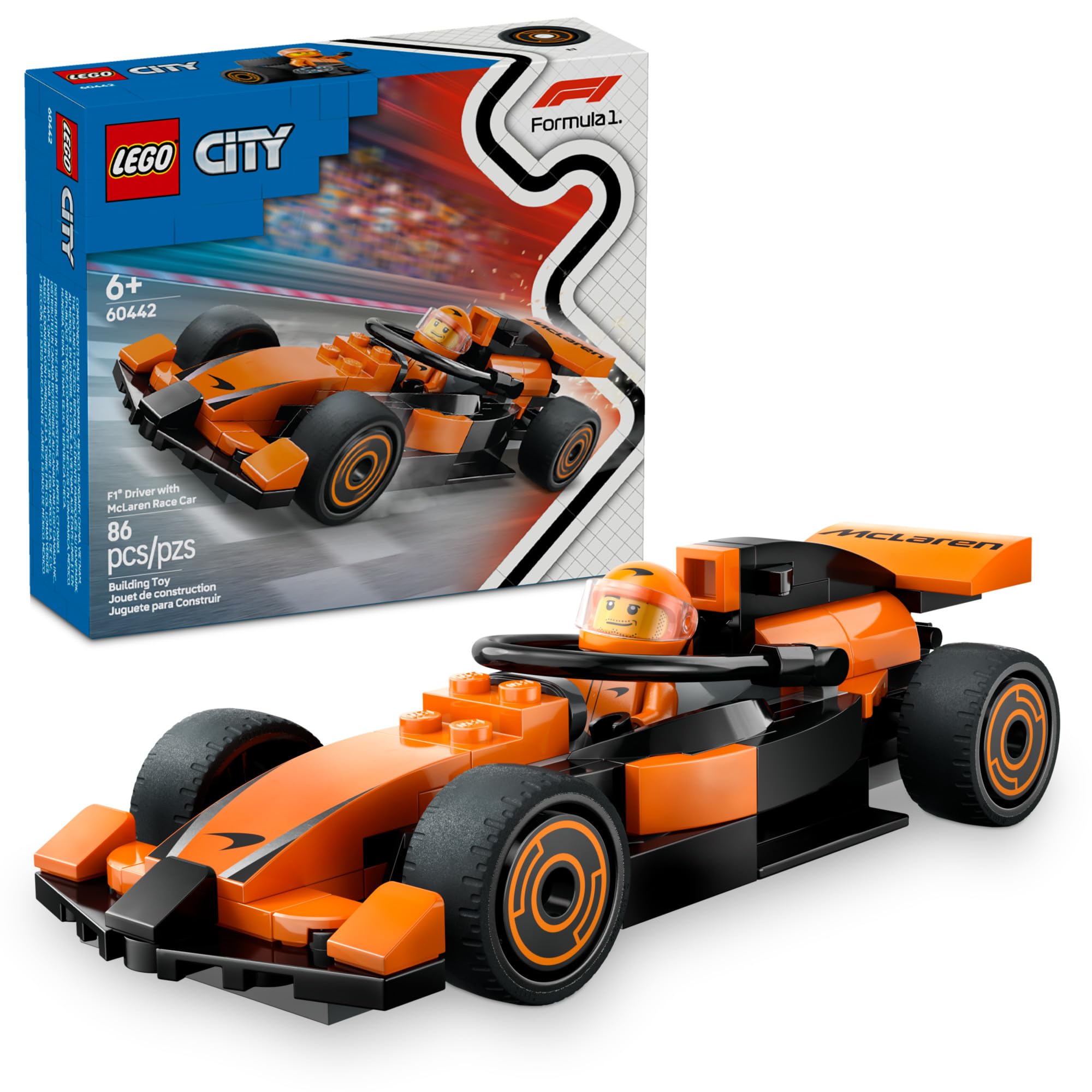 Foto 2 pulgar | Kit De Construcción De Juguetes Lego City F1 Driver Con Mclaren Race Car 60442 - Venta Internacional.