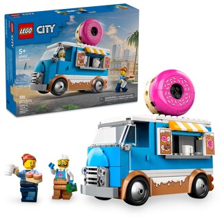 Foto 1 | Juguete De Construcción Lego City Donut Truck 60452 Con 2 Minifiguras - Venta Internacional.