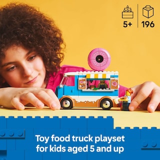 Foto 2 | Juguete De Construcción Lego City Donut Truck 60452 Con 2 Minifiguras - Venta Internacional.