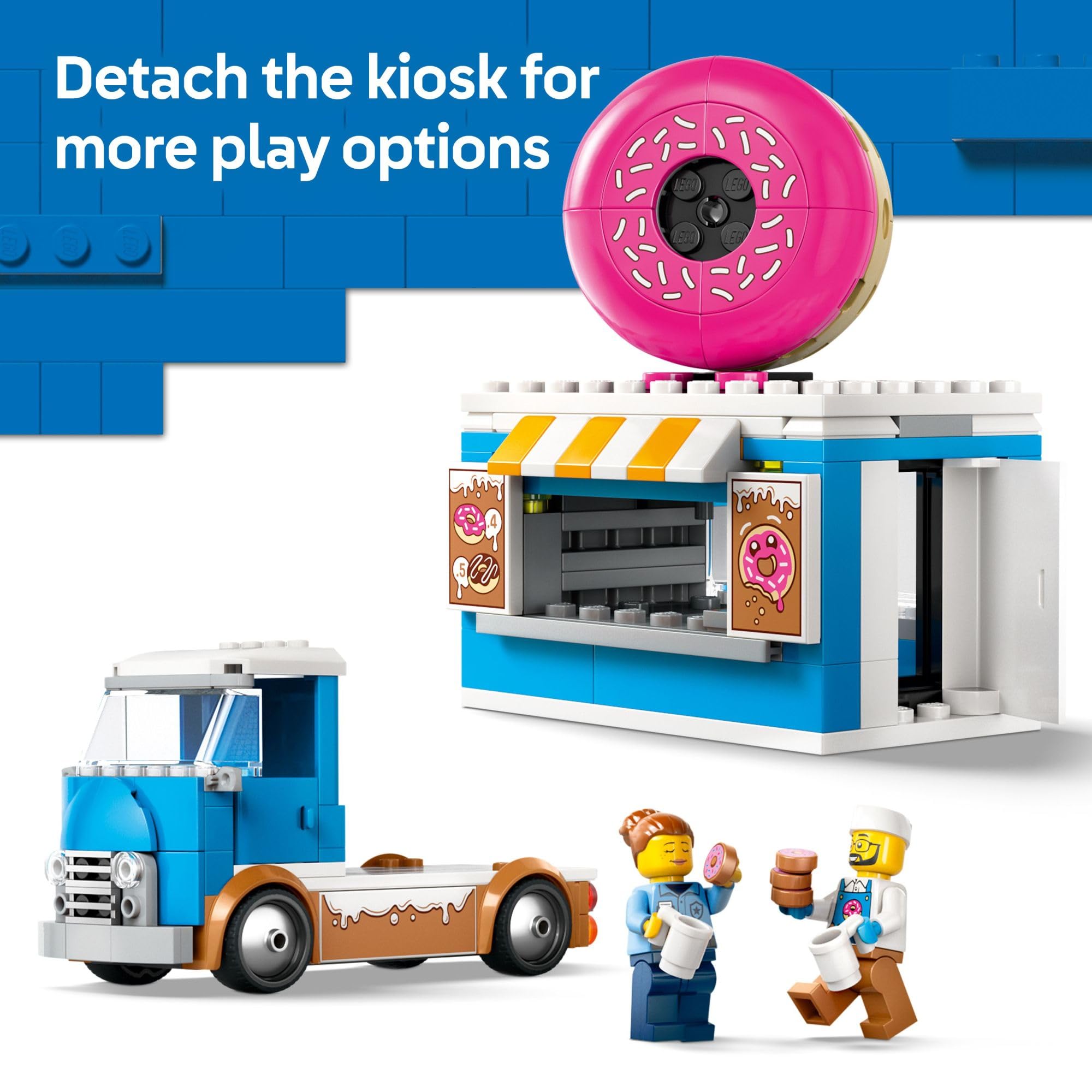 Foto 5 pulgar | Juguete De Construcción Lego City Donut Truck 60452 Con 2 Minifiguras - Venta Internacional.