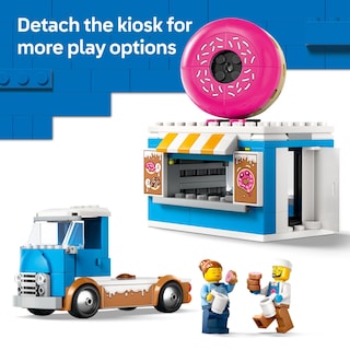 Foto 4 | Juguete De Construcción Lego City Donut Truck 60452 Con 2 Minifiguras - Venta Internacional.