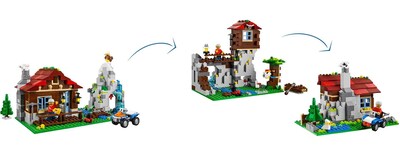 Foto 4 | Set De Construcción Lego Creator 3 En 1 Mountain Hut, 550 Piezas - Venta Internacional.