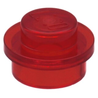 Foto 1 | Plato Lego Redondo 1x1 Lado Recto Trans-red X100 - Venta Internacional.