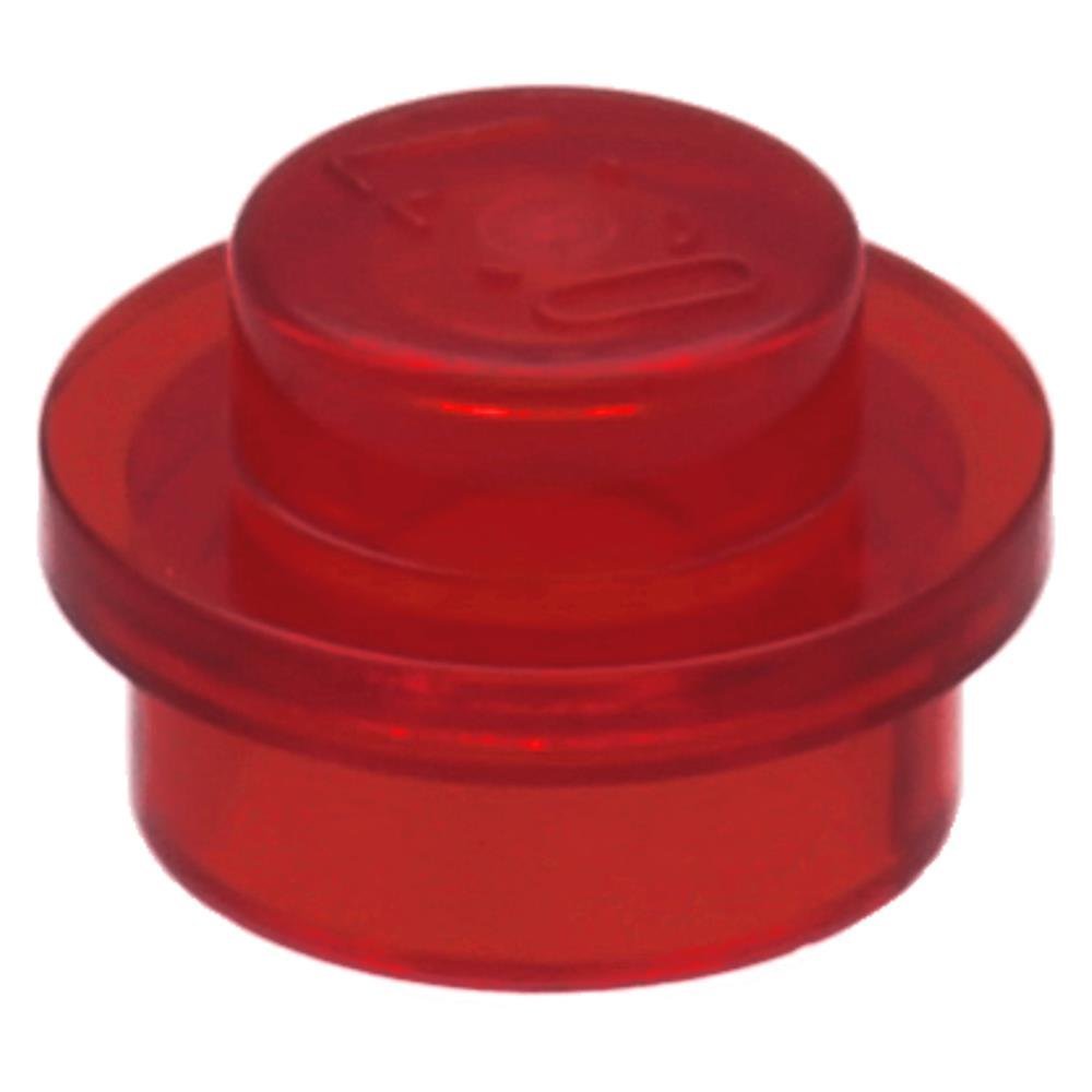 Foto 4 | Plato Lego Redondo 1x1 Lado Recto Trans-red X100 - Venta Internacional.