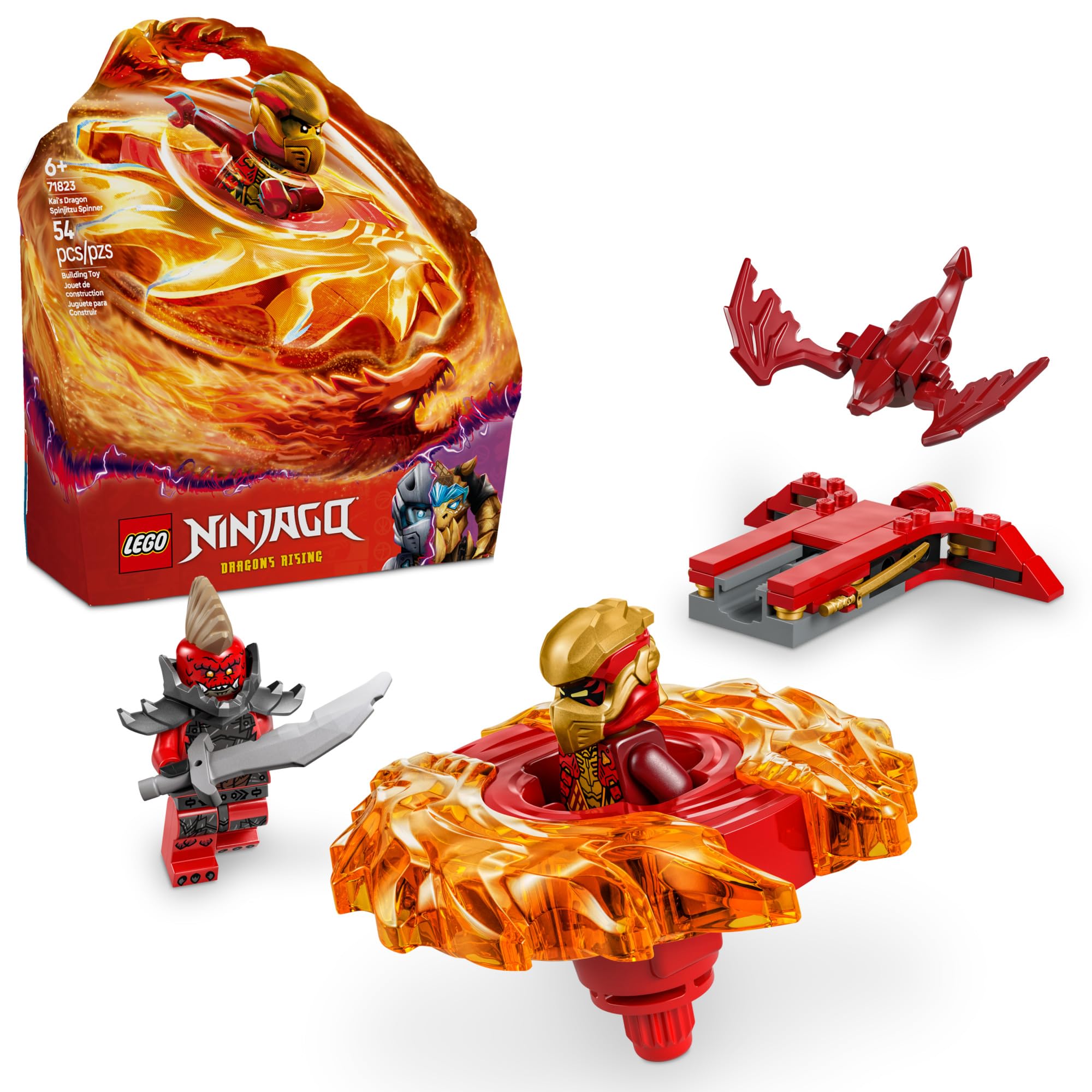 Foto 2 pulgar | Juguete De Construcción Lego Ninjago Kai's Dragon Spinjitzu Spinner 71823 - Venta Internacional.