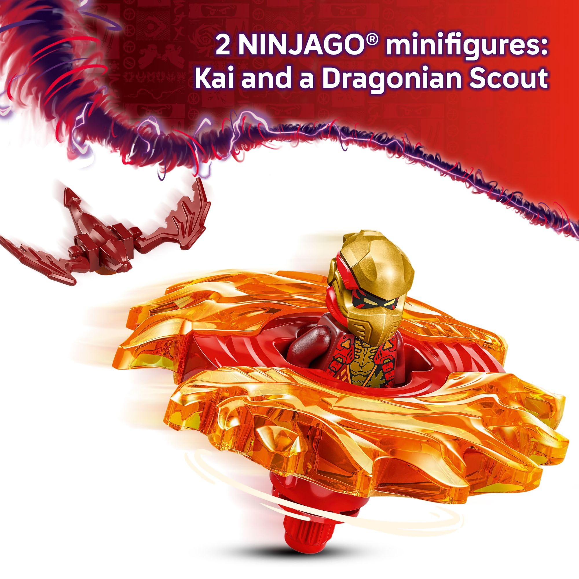 Foto 5 pulgar | Juguete De Construcción Lego Ninjago Kai's Dragon Spinjitzu Spinner 71823 - Venta Internacional.