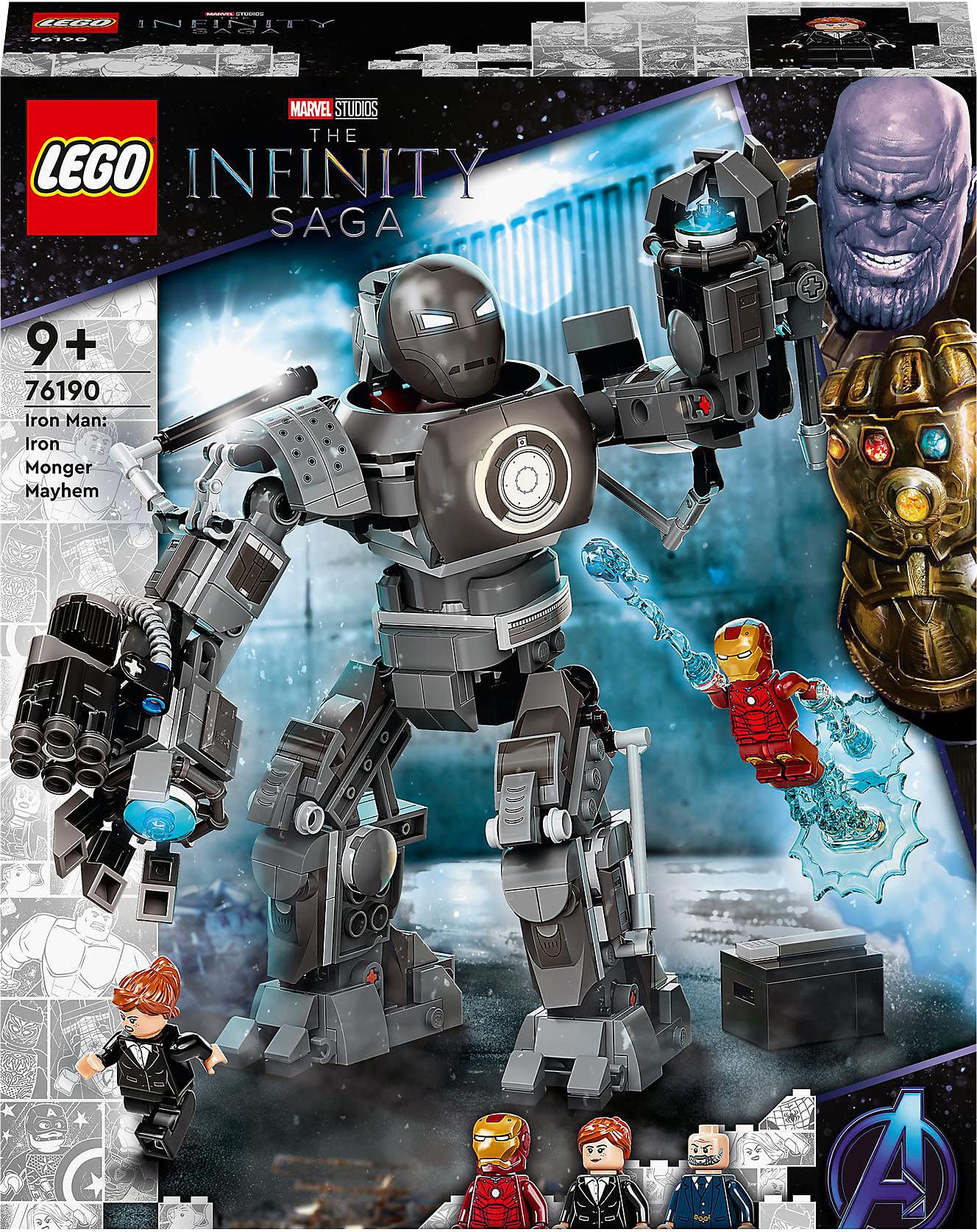 Juguete De Construcción Lego Marvel Iron Man Monger Mayhem 76190 - Venta Internacional.