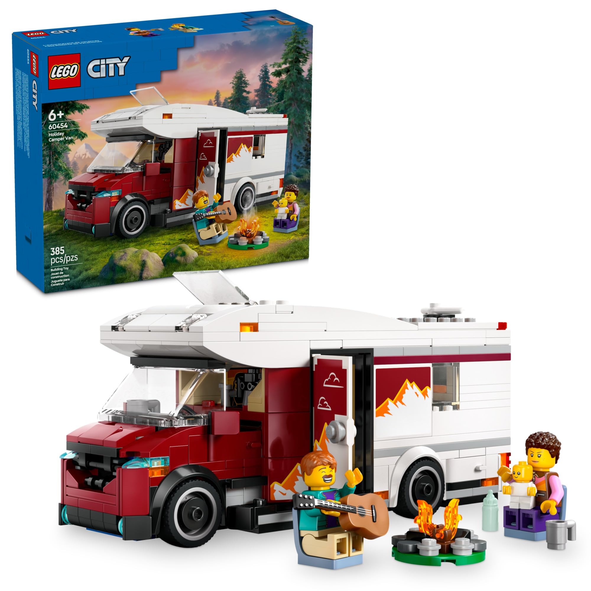 Set De Juguetes De Construcción Lego City Holiday Adventure Camper Van 60454 - Venta Internacional.