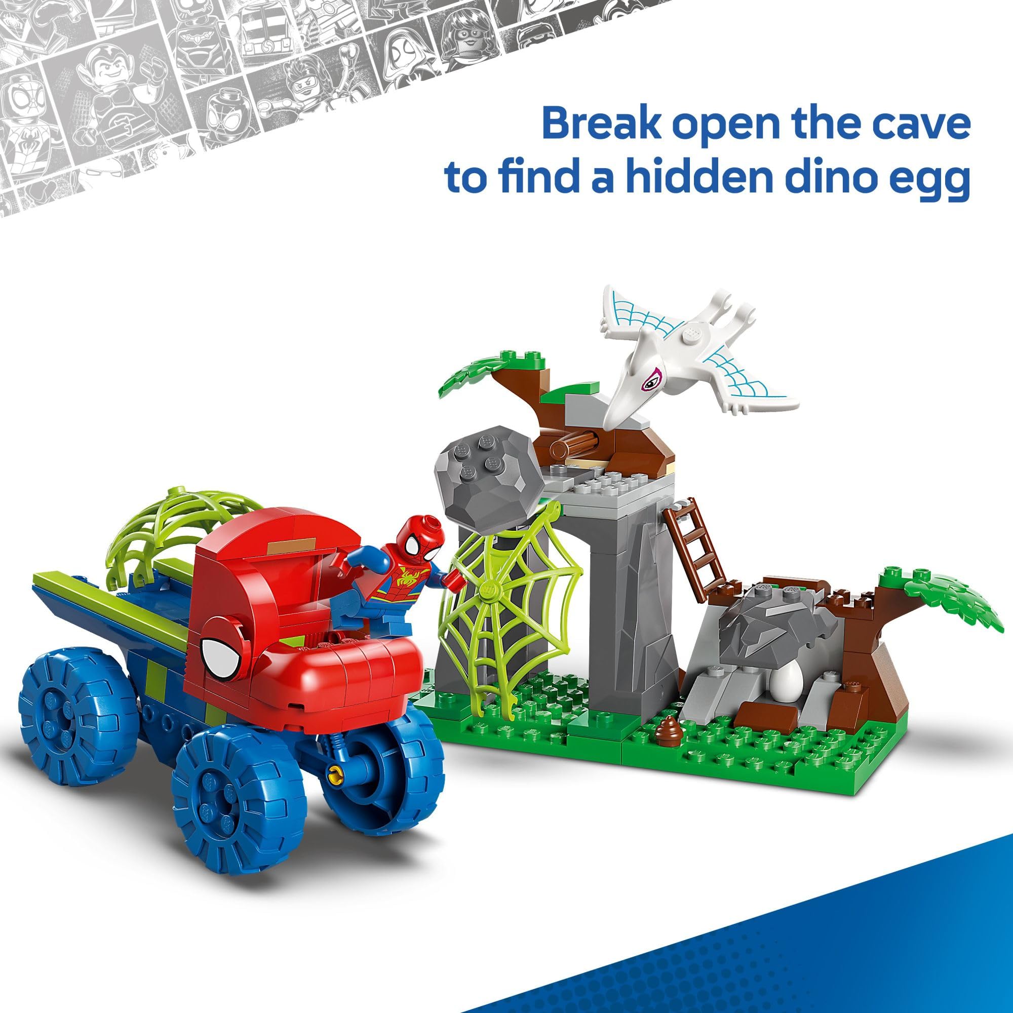 Foto 5 | Juguete De Construcción Lego Marvel Spidey Team Spidey Dino Crawler 11199 - Venta Internacional.