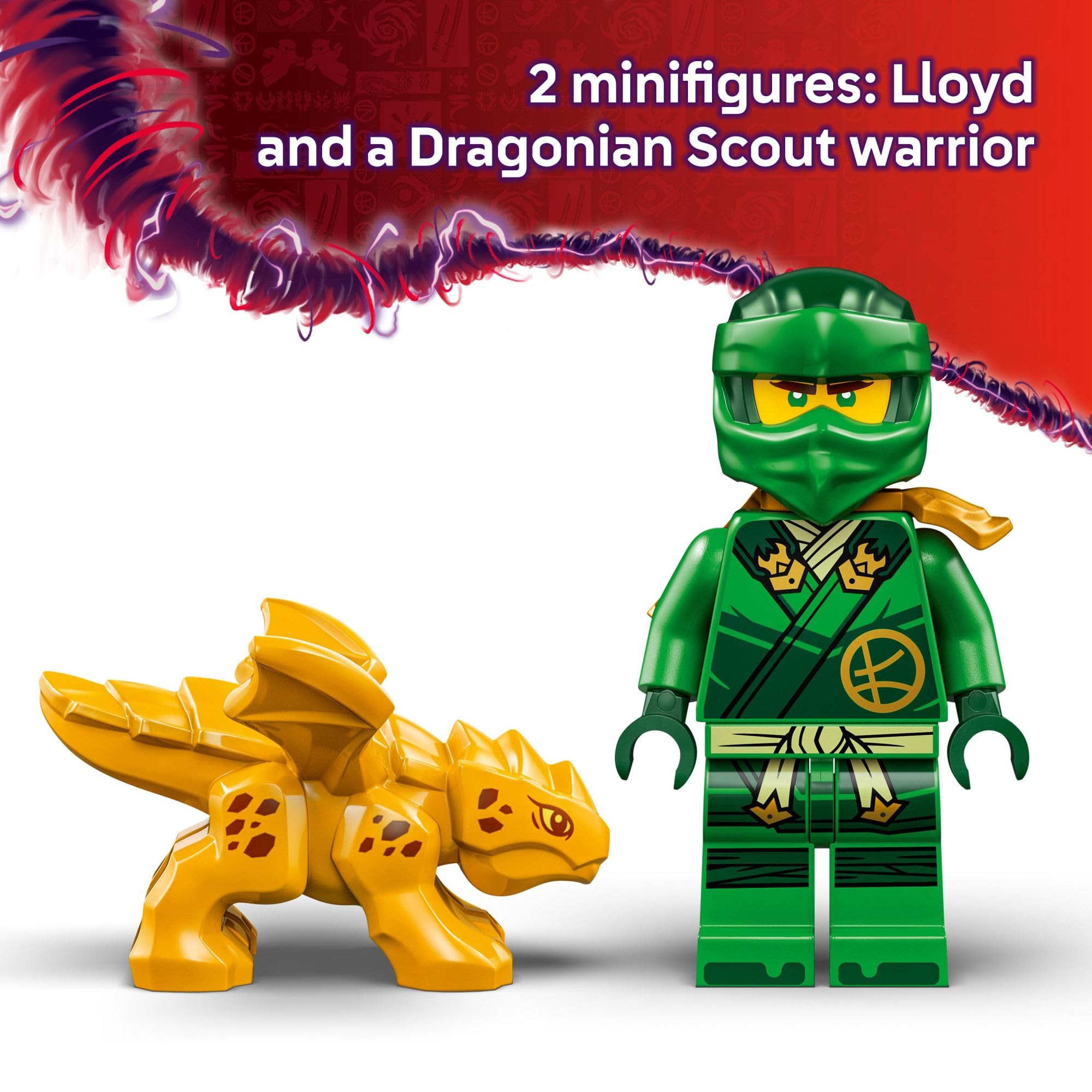 Foto 5 pulgar | Juguete De Construcción Lego Ninjago Lloyd's Green Forest Dragon 71829 - Venta Internacional.