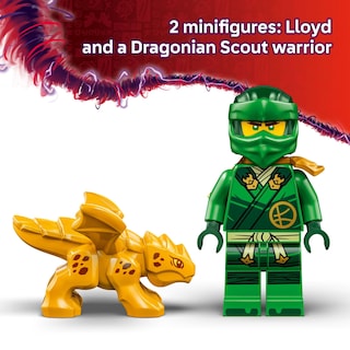 Foto 4 | Juguete De Construcción Lego Ninjago Lloyd's Green Forest Dragon 71829 - Venta Internacional.
