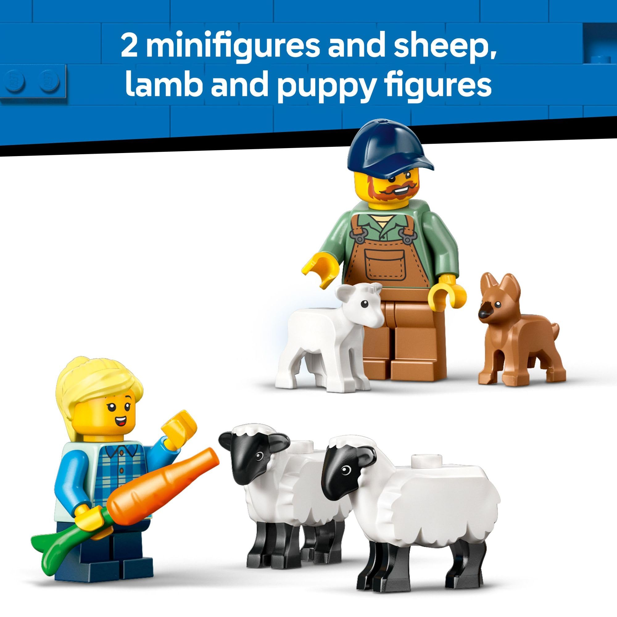 Foto 7 pulgar | Tractor Lego City Red Farm De Juguete Con Remolque Y Ovejas De Más De 4 Años - Venta Internacional.