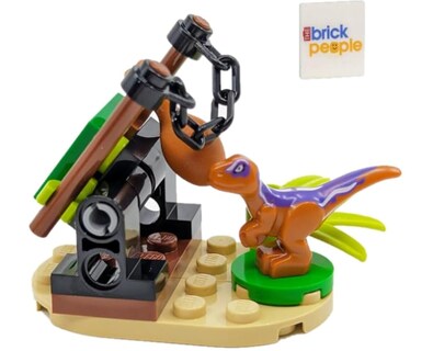 Foto 1 | Trampa Para Dinosaurios Lego Jurassic World De Juguete Con Bebé Raptor Y Cebo - Venta Internacional.