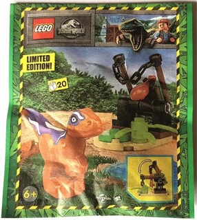 Foto 3 | Trampa Para Dinosaurios Lego Jurassic World De Juguete Con Bebé Raptor Y Cebo - Venta Internacional.