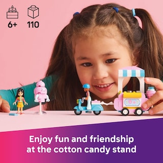 Foto 2 | Soporte Para Juguetes De Construcción Lego Friends De Algodón De Azúcar Con Scooter - Venta Internacional.