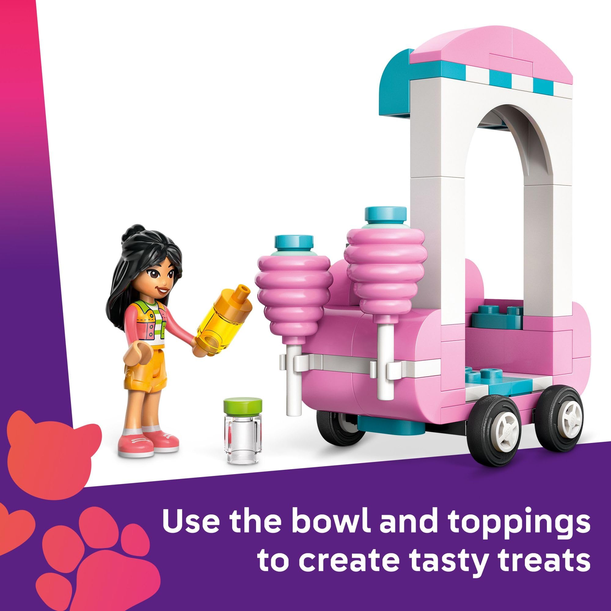 Foto 4 pulgar | Soporte Para Juguetes De Construcción Lego Friends De Algodón De Azúcar Con Scooter - Venta Internacional.