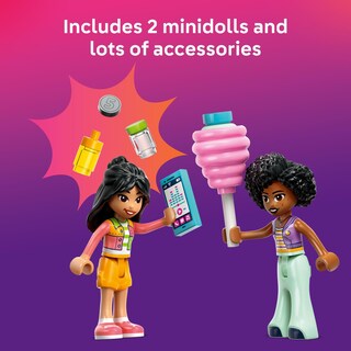 Foto 4 | Soporte Para Juguetes De Construcción Lego Friends De Algodón De Azúcar Con Scooter - Venta Internacional.