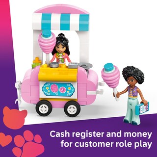 Foto 5 | Soporte Para Juguetes De Construcción Lego Friends De Algodón De Azúcar Con Scooter - Venta Internacional.