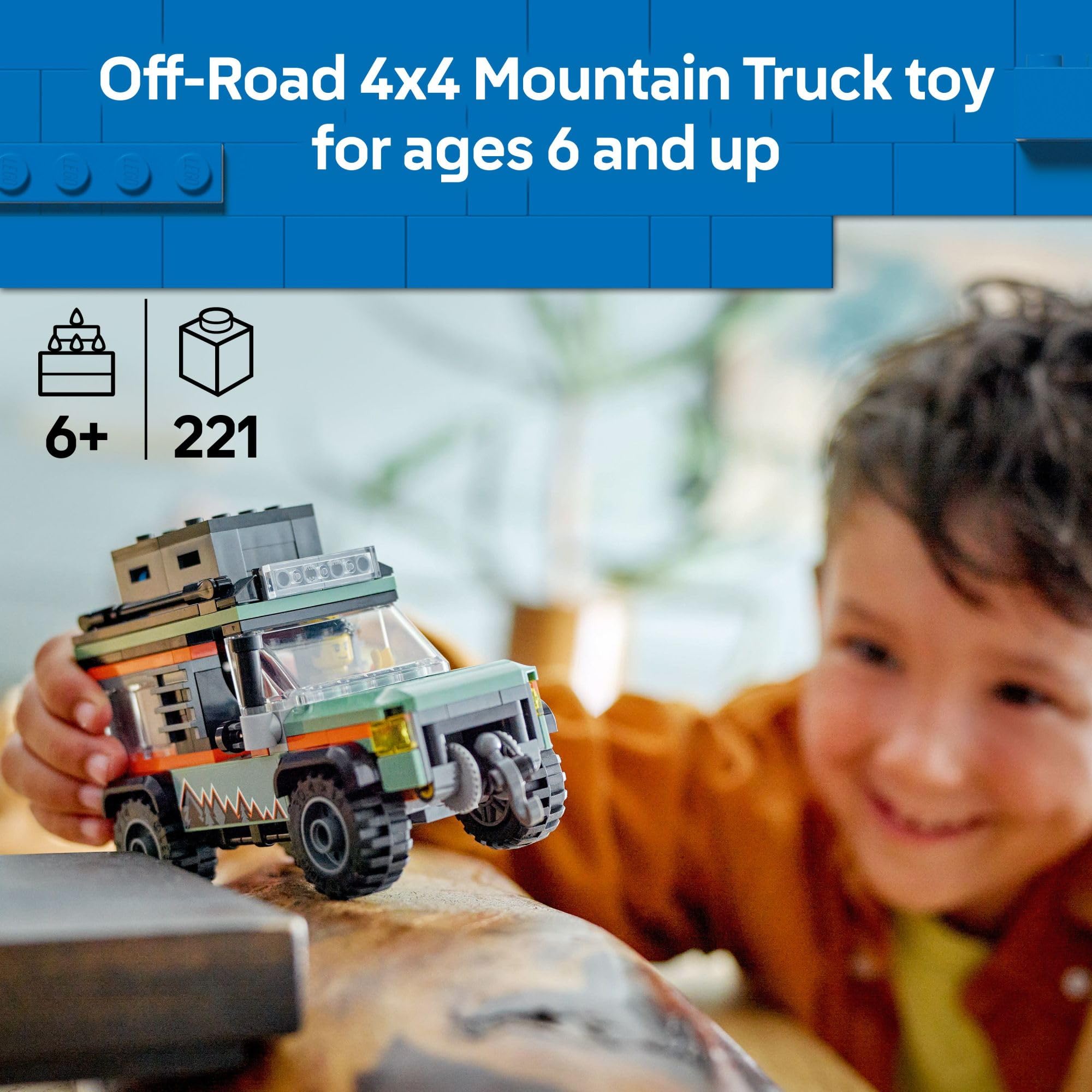 Foto 2 | Set De Juguetes De Construcción Lego City Off-road 4x4 Mountain Truck 60447 - Venta Internacional.