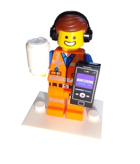 Foto 2 | Minifigura Lego Movie 2 Awesome Remix Emmet 71023 Con Soporte - Venta Internacional.