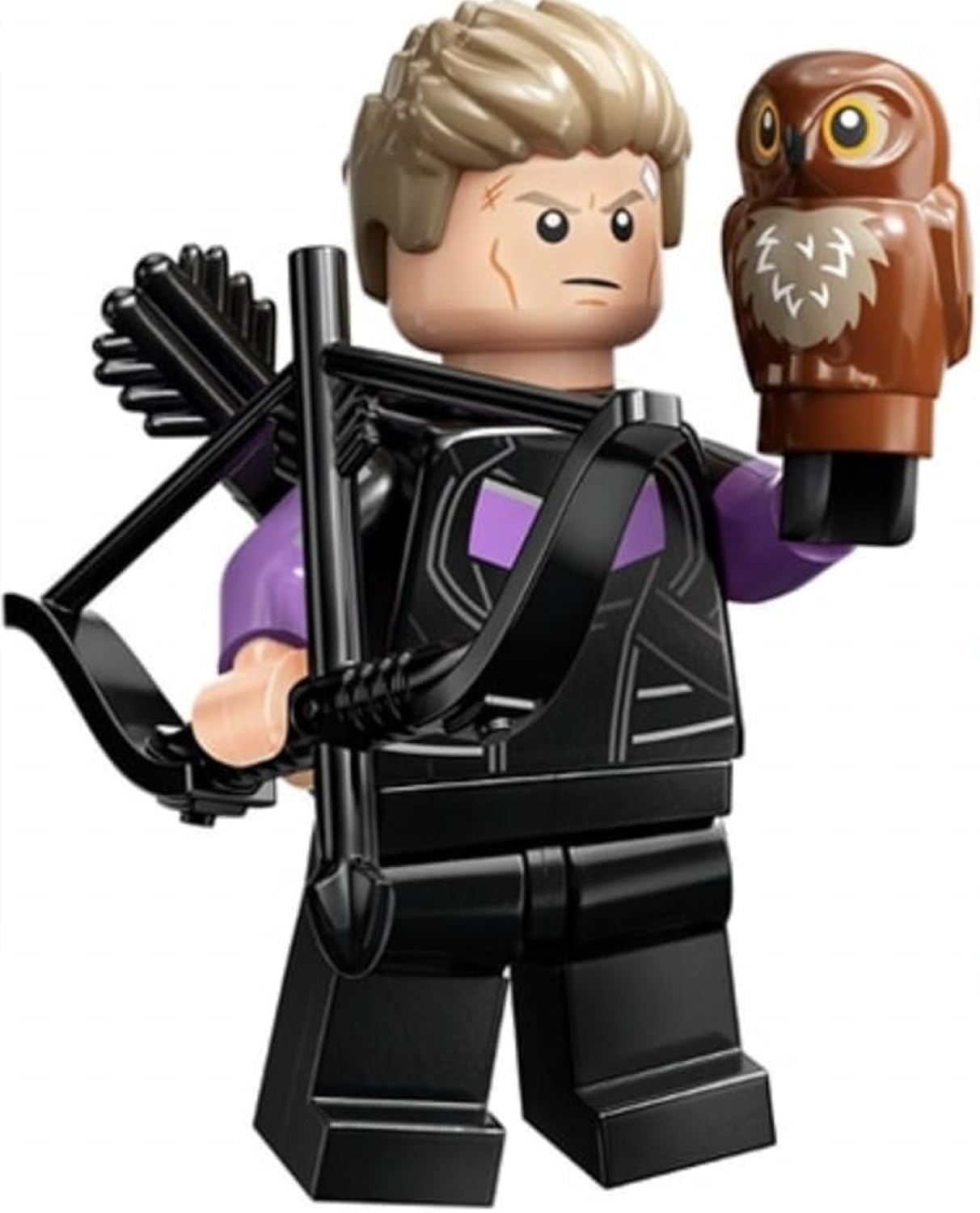 Minifigura Lego Marvel Series 2 Hawkeye Con Capa Morada De 5 Cm - Venta Internacional.