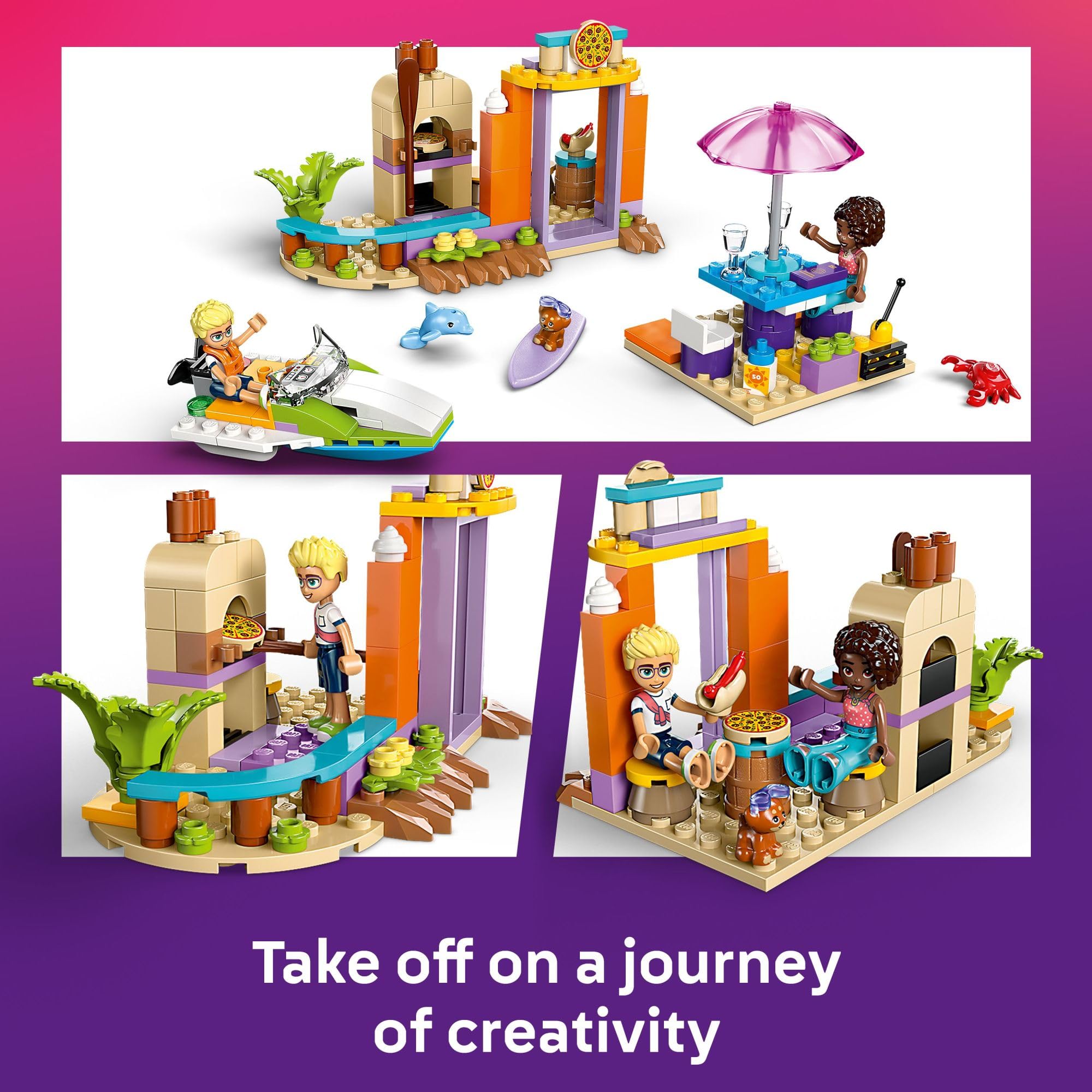 Foto 5 | Set De Construcción De Juguetes Lego Friends Creative Beach Con Maleta - Venta Internacional.
