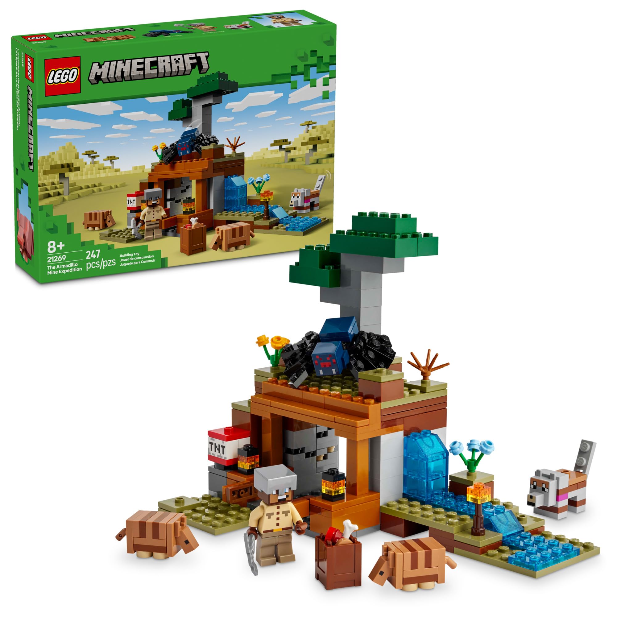 Juguete Lego Minecraft La Expedición A La Mina Del Armadillo 21269 - Venta Internacional. $1,271