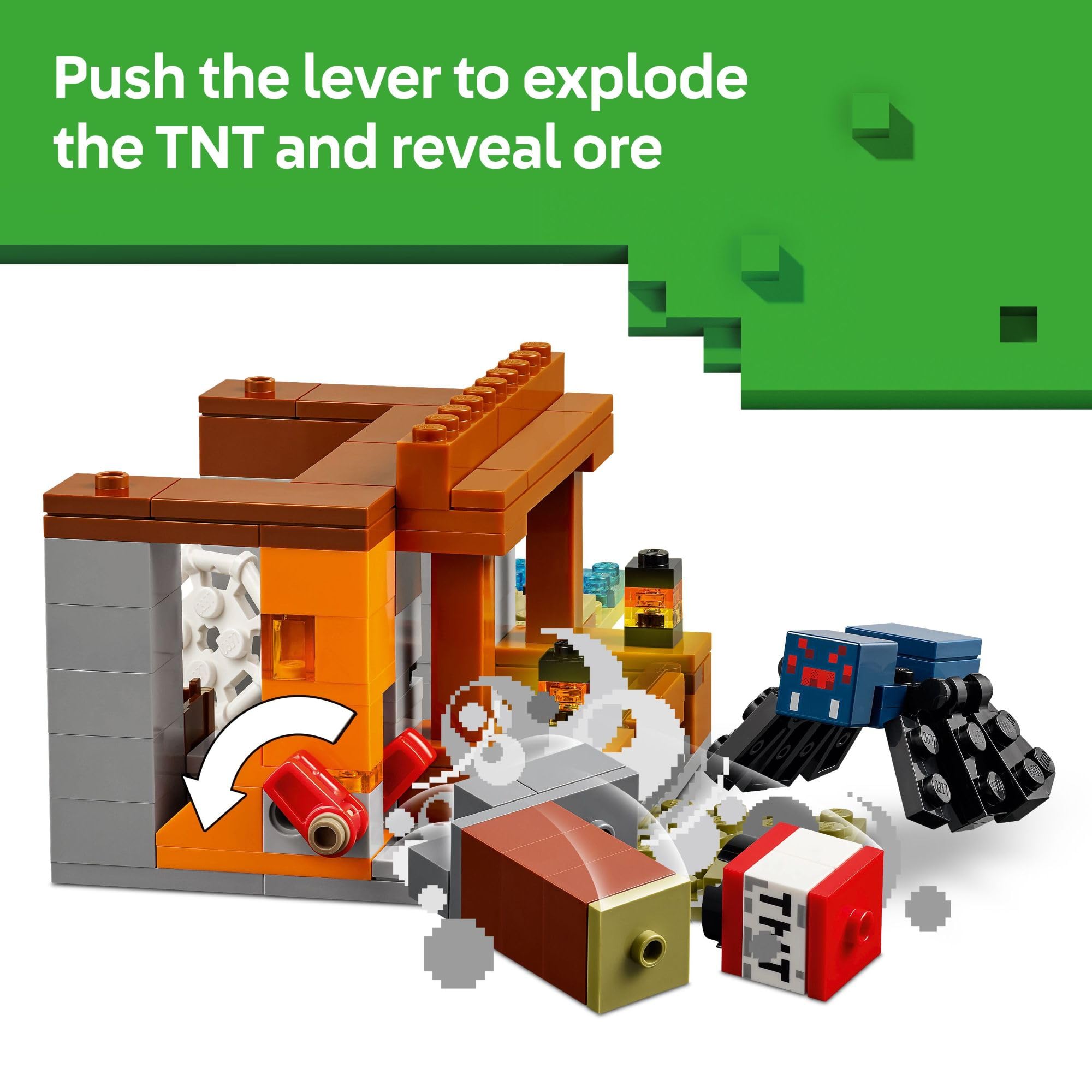 Foto 4 | Juguete Lego Minecraft La Expedición A La Mina Del Armadillo 21269 - Venta Internacional.