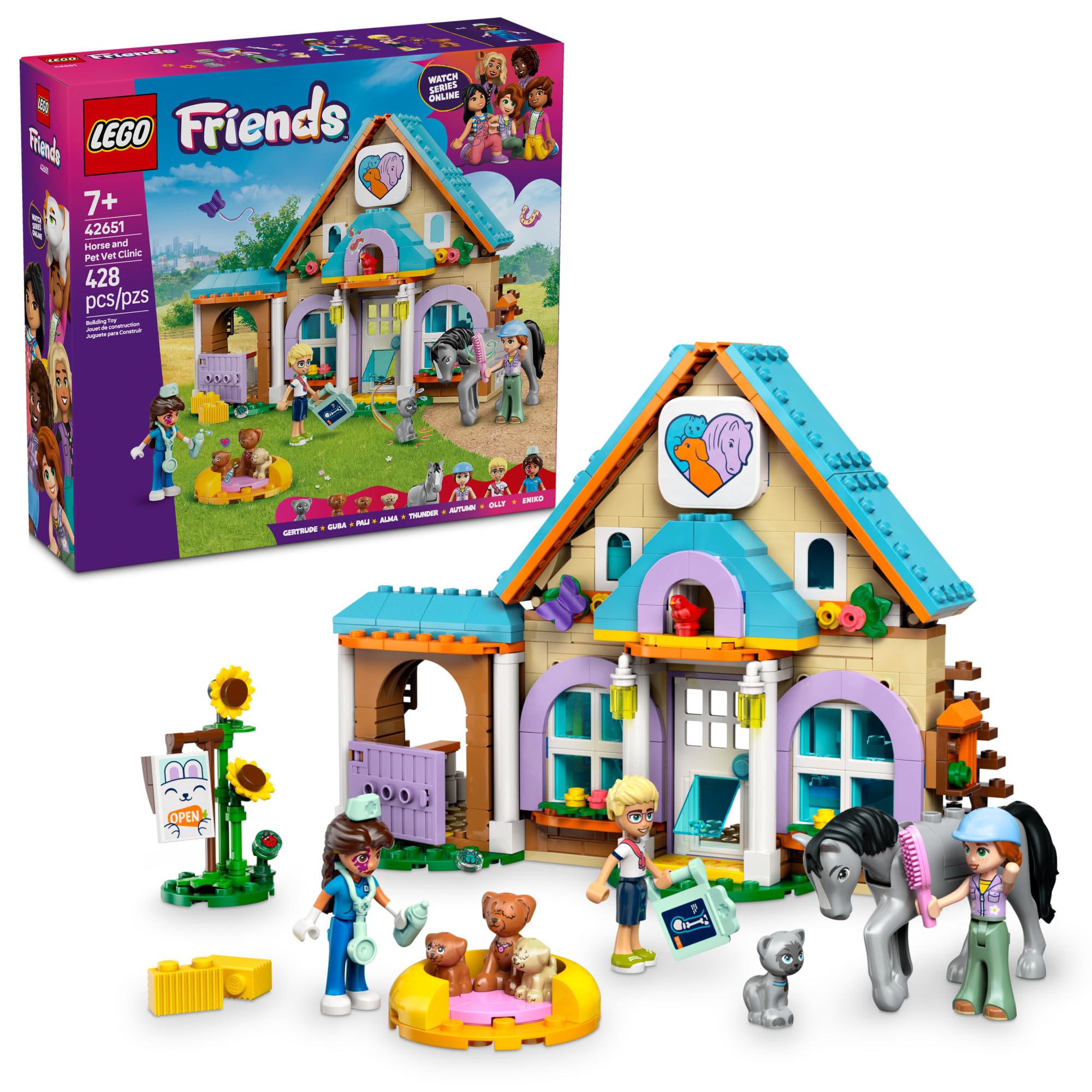 Foto 2 pulgar | Set De Construcción De Juguetes Lego Friends Horse And Pet Vet Clinic 42651 - Venta Internacional.