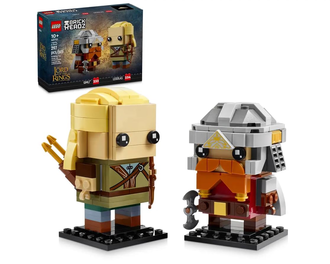 Juguete Lego Brickheadz Legolas & Gimli™ 40751 Para Niños Mayores De 10 Años - Venta Internacional.