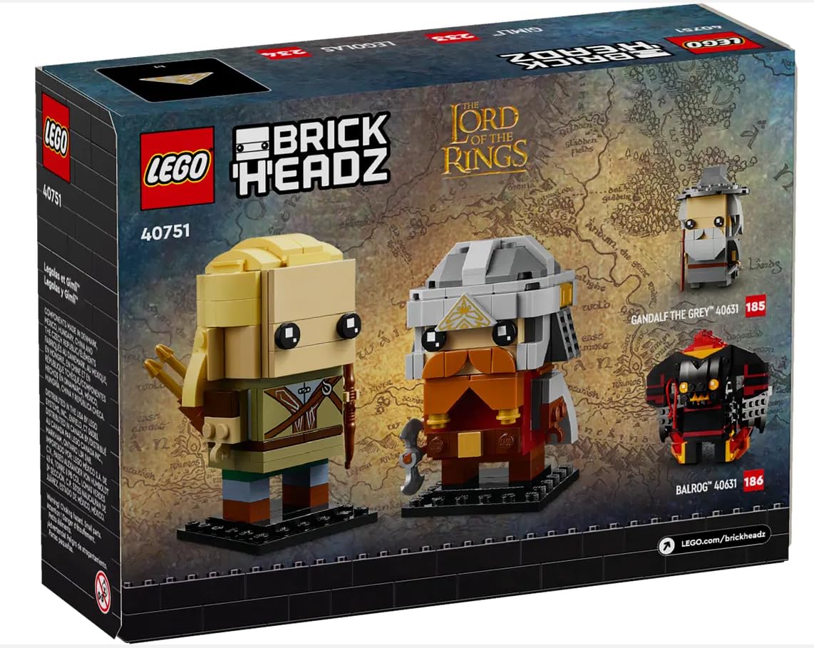 Foto 3 pulgar | Juguete Lego Brickheadz Legolas & Gimli™ 40751 Para Niños Mayores De 10 Años - Venta Internacional.