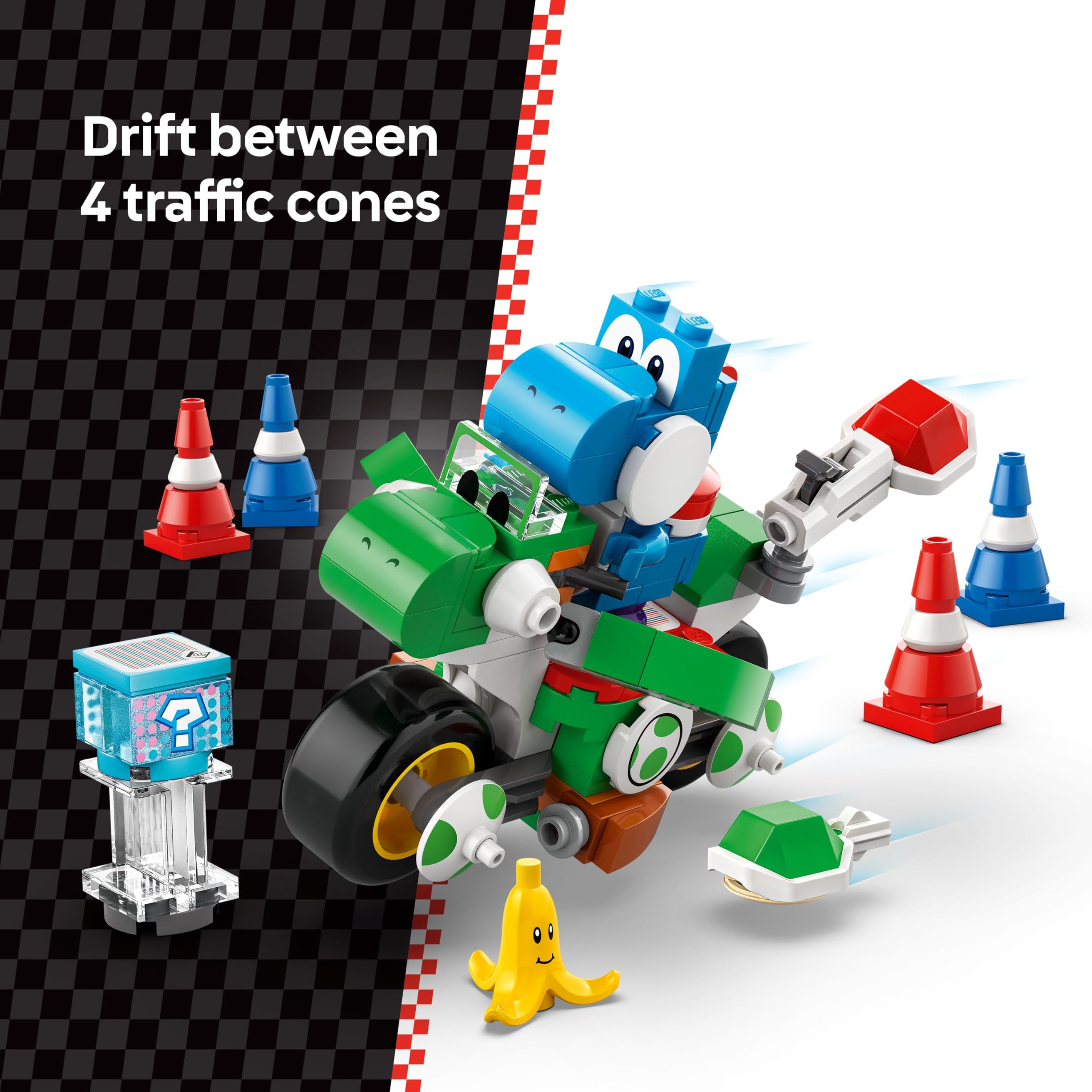 Foto 4 pulgar | Set De Juguetes De Construcción Lego Super Mario Mario Kart Yoshi Bike 72031 - Venta Internacional.