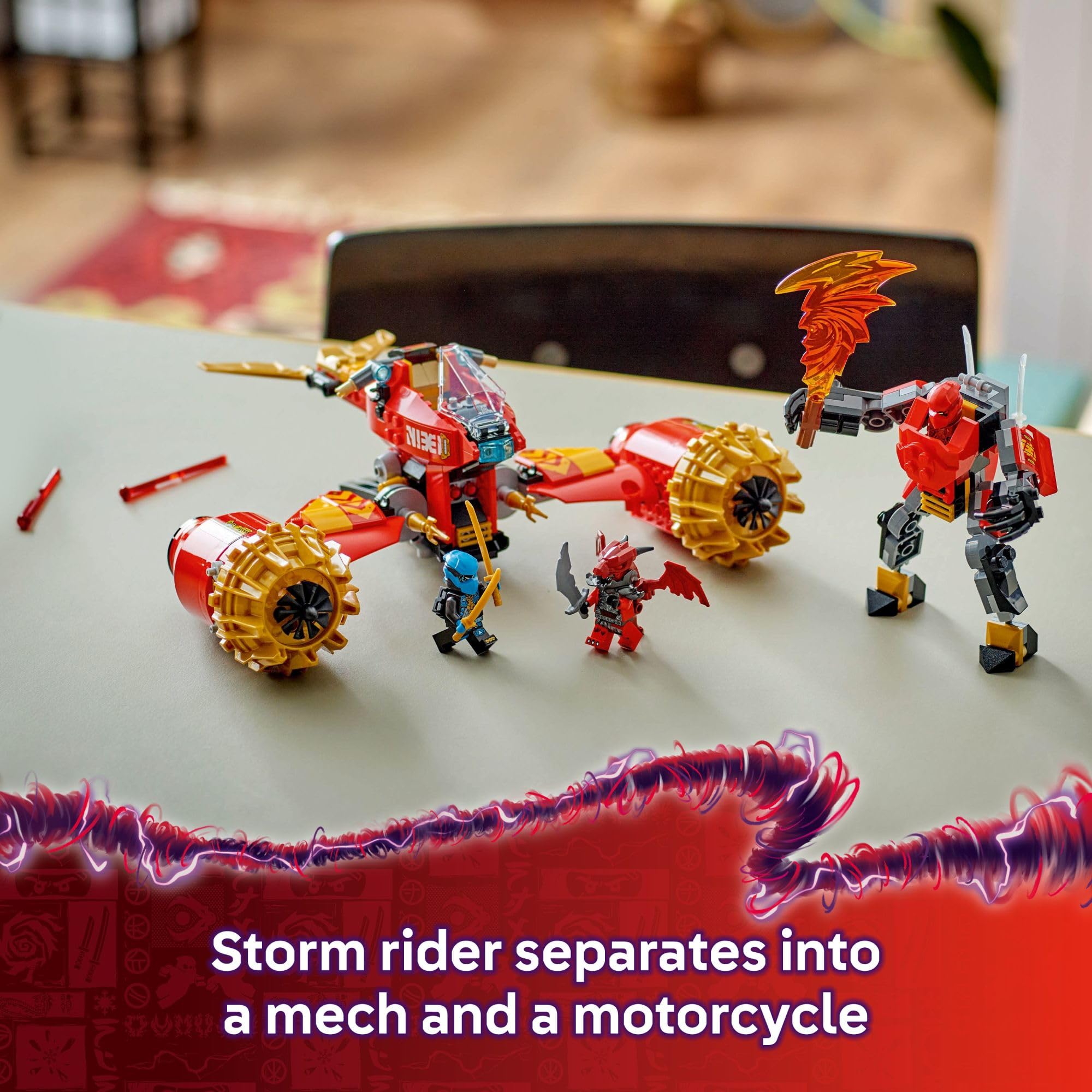 Foto 4 pulgar | Juguete De Construcción Lego Ninjago Kai's Mech Storm Rider 71830 - Venta Internacional.