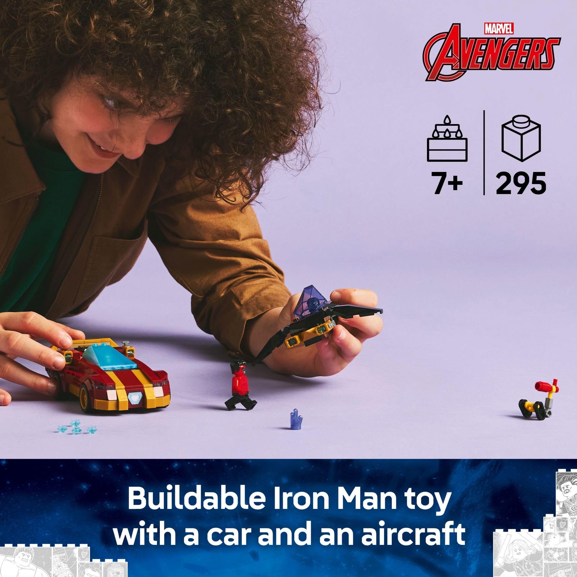 Foto 3 pulgar | Juguete De Construcción Lego Marvel Iron Man Car & Black Panther Contra Red Hulk 76310 - Venta Internacional.