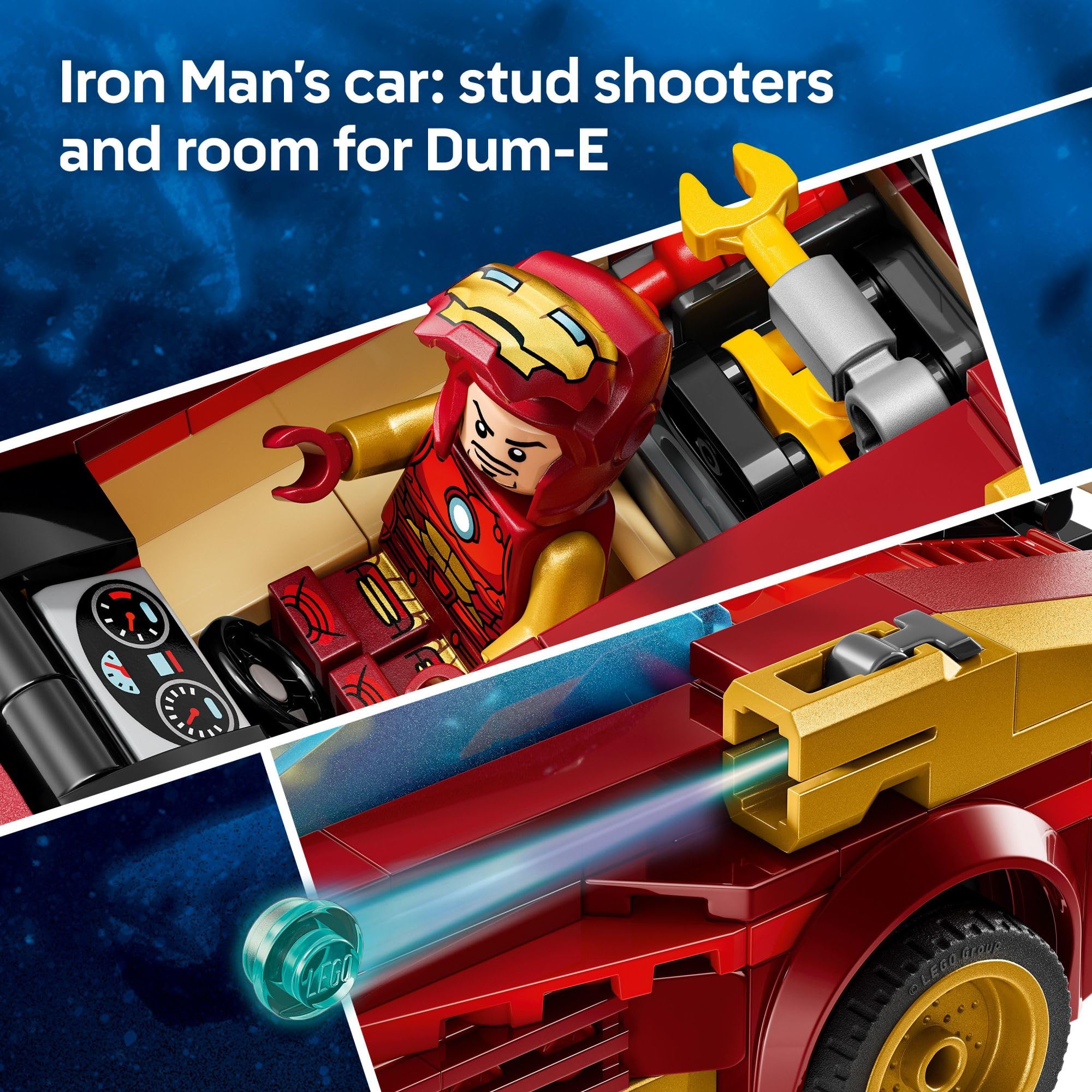 Foto 3 | Juguete De Construcción Lego Marvel Iron Man Car & Black Panther Contra Red Hulk 76310 - Venta Internacional.