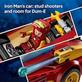 Foto 3 | Juguete De Construcción Lego Marvel Iron Man Car & Black Panther Contra Red Hulk 76310 - Venta Internacional.
