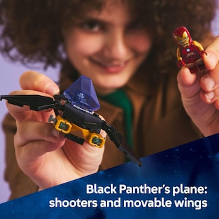 Foto 4 | Juguete De Construcción Lego Marvel Iron Man Car & Black Panther Contra Red Hulk 76310 - Venta Internacional.