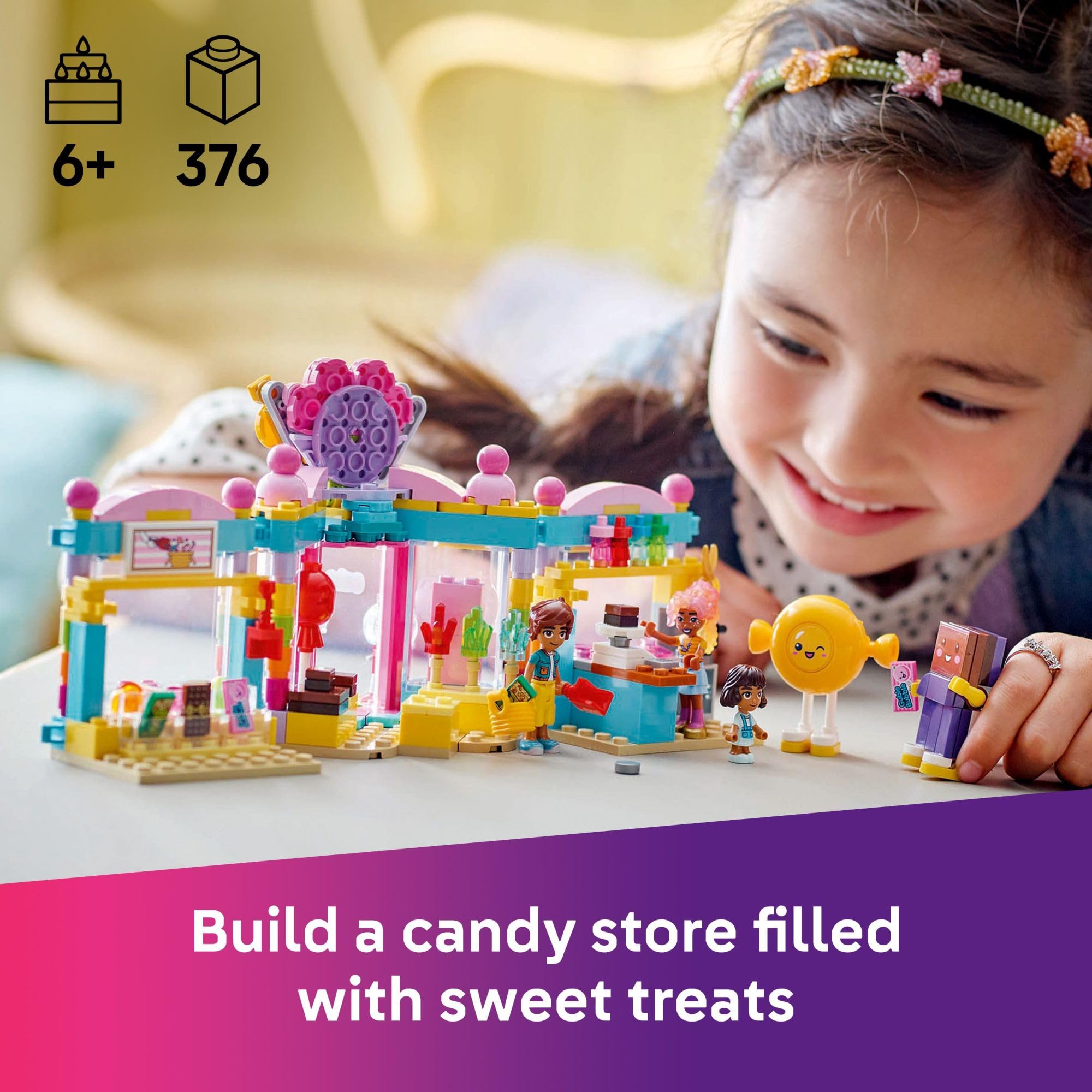Foto 2 | Juguete De Construcción Lego Friends Heartlake City Candy Store 42649 - Venta Internacional.