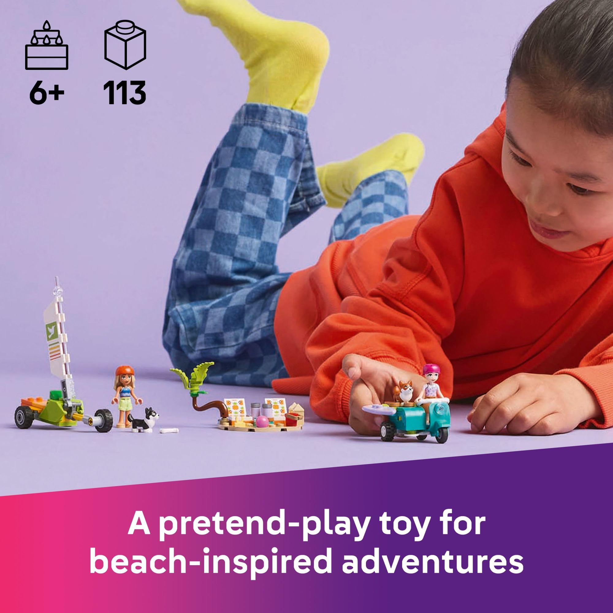 Foto 3 pulgar | Juguete De Construcción Lego Friends Surfing Dogs Con Minimuñecas De Más De 6 Años - Venta Internacional.
