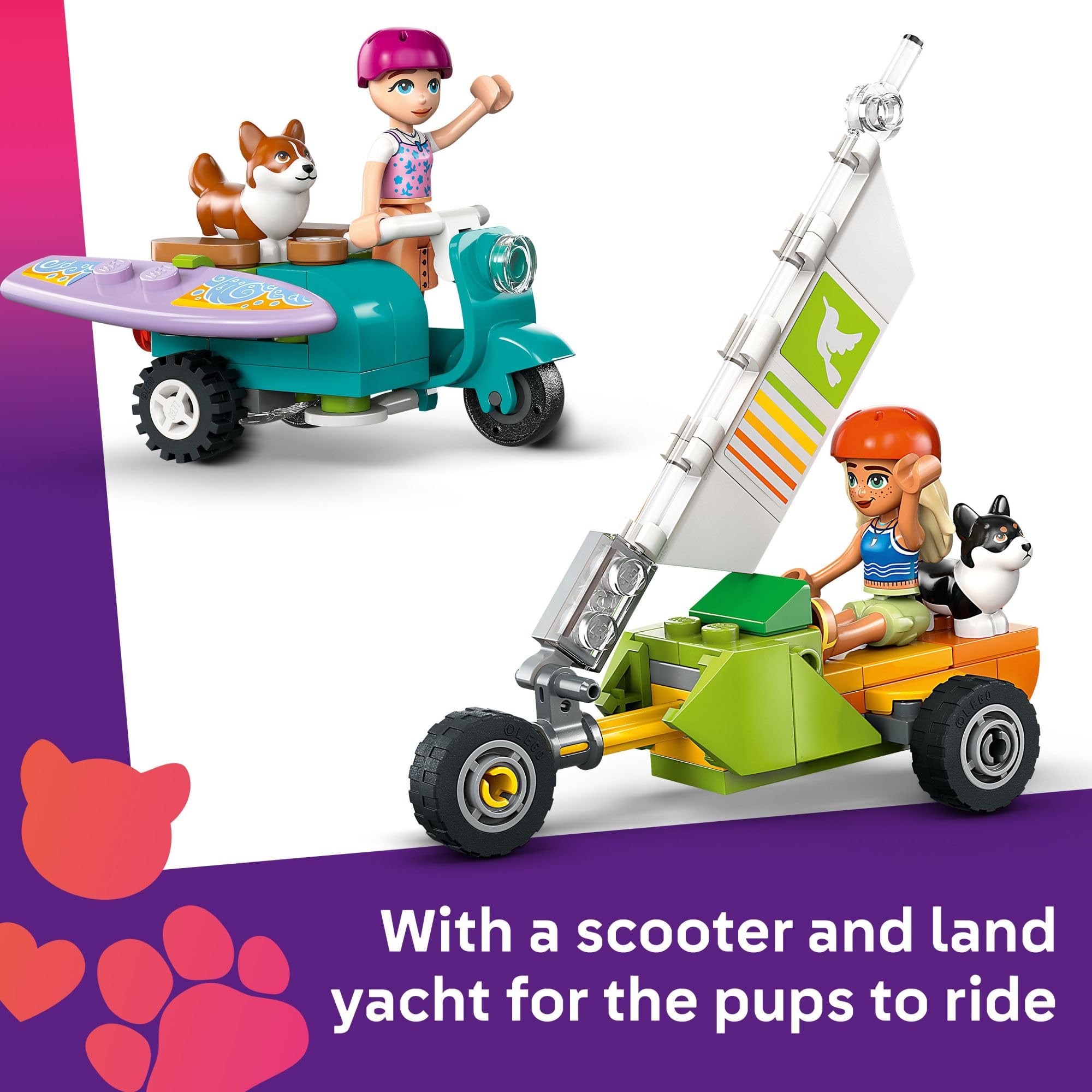 Foto 4 pulgar | Juguete De Construcción Lego Friends Surfing Dogs Con Minimuñecas De Más De 6 Años - Venta Internacional.
