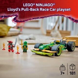 Foto 2 | Juguete De Construcción Lego Ninjago Lloyd's Pull-back Race Car 71828 - Venta Internacional.
