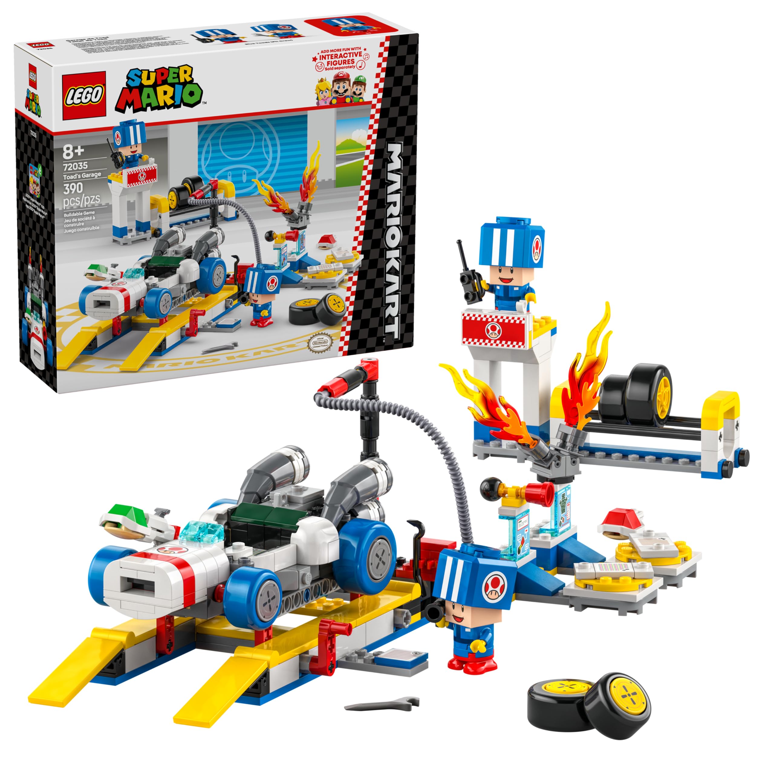 Set De Construcción De Juguetes Lego Super Mario Mario Kart Toad's Garage - Venta Internacional.