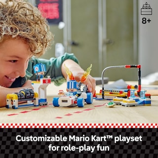 Foto 2 | Set De Construcción De Juguetes Lego Super Mario Mario Kart Toad's Garage - Venta Internacional.