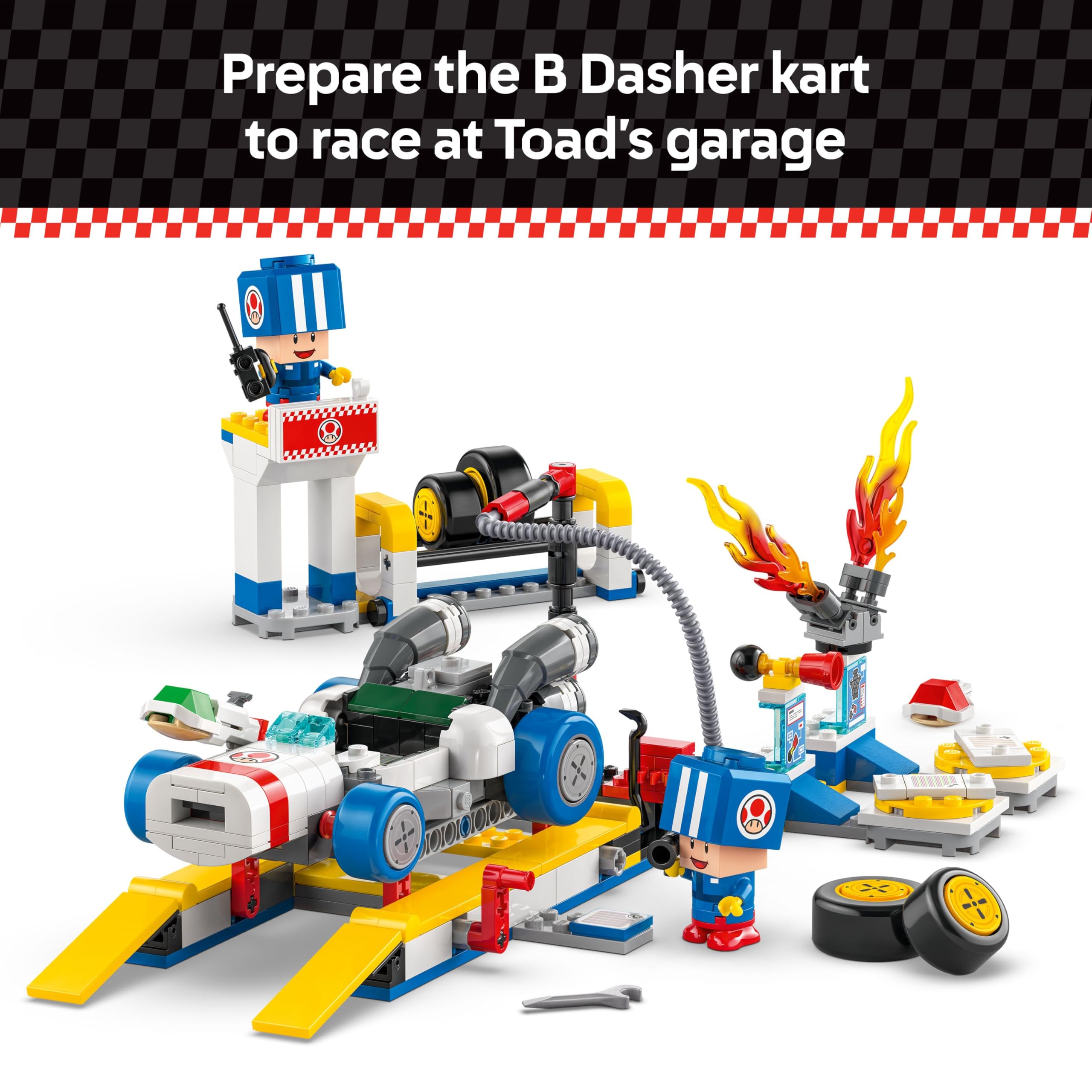Foto 4 pulgar | Set De Construcción De Juguetes Lego Super Mario Mario Kart Toad's Garage - Venta Internacional.