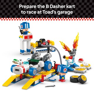 Foto 3 | Set De Construcción De Juguetes Lego Super Mario Mario Kart Toad's Garage - Venta Internacional.