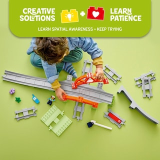 Foto 3 | Juguete De Construcción Lego Duplo Town Train Bridge Con 10 Vías 10426 - Venta Internacional.