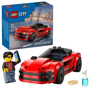 Foto 1 | Coche Deportivo Rojo De Juguete De Construcción Lego City Con Conductor De Más De 5 Años - Venta Internacional.